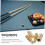 Βίδες άρθρωσης ράβδων επέκτασης Billiard Cue 4 σετ Χάλκινες βίδες σύνδεσης βαρέως τύπου 5