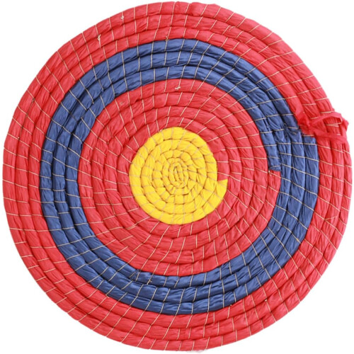 Full Ring Straw Braid Target 50cm Diameter for Archery Portable Outdoor Training Plate