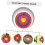 Full Ring Straw Braid Target 50cm Diameter for Archery Portable Outdoor Training Plate 6