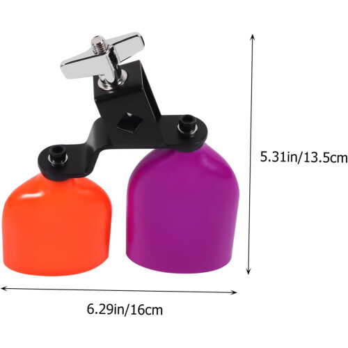 Αξεσουάρ Two-in-One Cowbell Drum Kit Πλαστική μεταλλική κατασκευή για ντράμερ 1