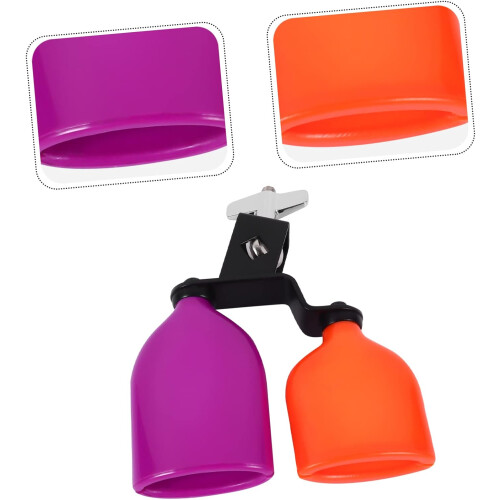 Αξεσουάρ Two-in-One Cowbell Drum Kit Πλαστική μεταλλική κατασκευή για ντράμερ 2