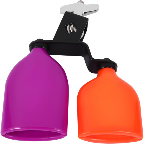 Αξεσουάρ Two-in-One Cowbell Drum Kit Πλαστική μεταλλική κατασκευή για ντράμερ