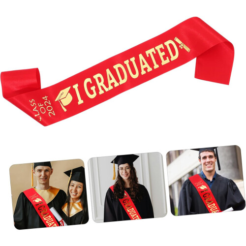 Διακοσμητική κορδέλα αποφοίτησης Graduated Sash Material Senior Party Supplies 2