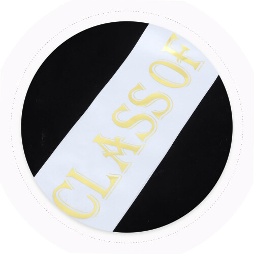 1 Σετ λουράκια Graduation Crown Glitter Grads Sash Graduation Shoulder Strap Sash 2