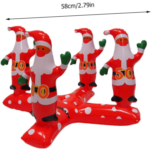 Χριστουγεννιάτικο φουσκωτό σετ Toss Santa Game Ring Toys 1