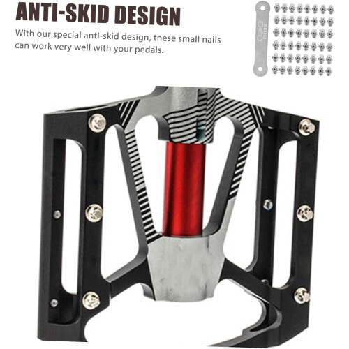 51PCS Bicycles Μπουλόνια Πεντάλ Αντιολισθητικά Καρφιά για Πεντάλ ποδηλάτου Universal Fit 1