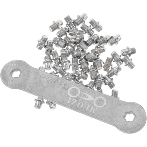 51PCS Bicycles Μπουλόνια Πεντάλ Αντιολισθητικά Καρφιά για Πεντάλ ποδηλάτου Universal Fit
