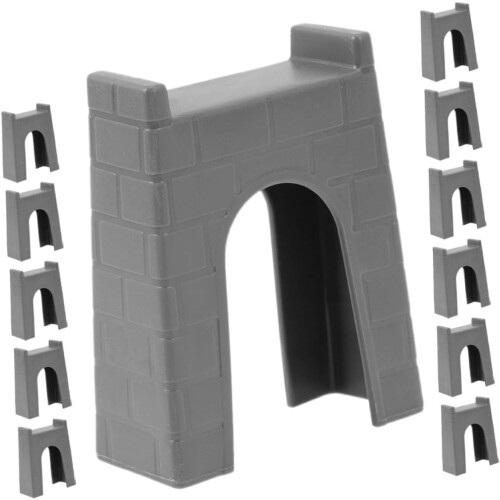 12 τμχ Train Track Bridge Pieces for Train Set En Train Track Μοντέλο DIY Bridge