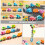 Cartoon Animals Train Toy Παιχνίδια πρώιμης μάθησης για νήπια Ασφαλές ξύλινο υλικό 4