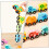 Cartoon Animals Train Toy Παιχνίδια πρώιμης μάθησης για νήπια Ασφαλές ξύλινο υλικό 8