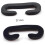 Vr Cushion 2τμχ Σετ Μαλακό Pu Leather Anti-Seat Εύκολο στο καθάρισμα για εκτεταμένο μαύρο 4