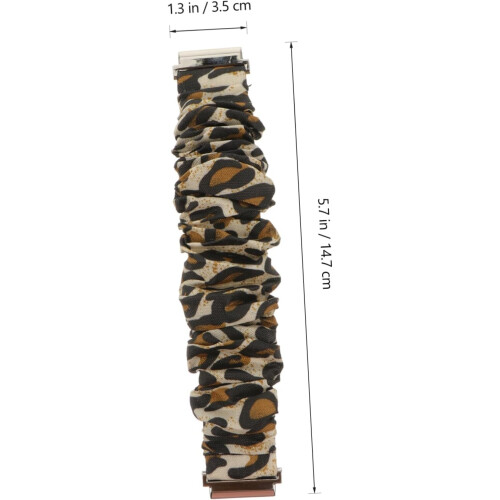 Ζάντα ρολογιού 1Pc Fashion Leopard Print Συμβατό με κομψό λουράκι καρπού 1