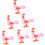 6 τεμ Wind Up Walking Chicken for Present Fun Chicken for Playtime and Festivals 1