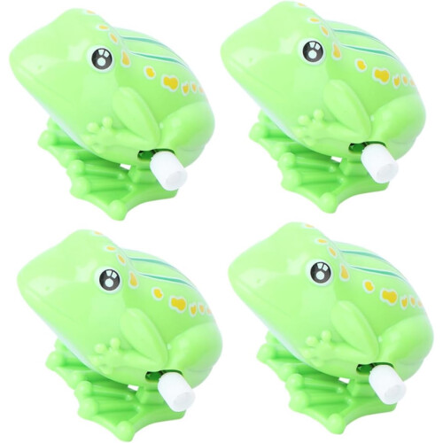 4 τμχ Winding Bouncing Frog Mini Cartoon Animal Things Διακοσμητικά