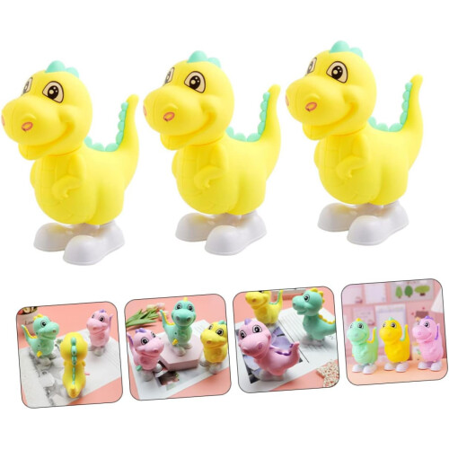 3 τμχ Clockwork Dinosaur Clockwork Jumping Wind-up Dinosaurs Animal Plaything Animal Running Decor Desktop Clockwork Abs 2