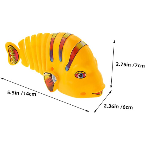 5 τμχ Rocking Fish Bath Wind up Robot Wind up Robot Windup Tank Ρολόι 1