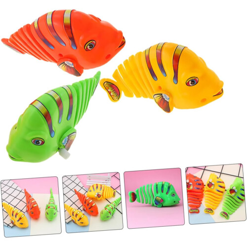 5 τμχ Rocking Fish Bath Wind up Robot Wind up Robot Windup Tank Ρολόι 2