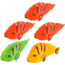 5 τμχ Rocking Fish Bath Wind up Robot Wind up Robot Windup Tank Ρολόι
