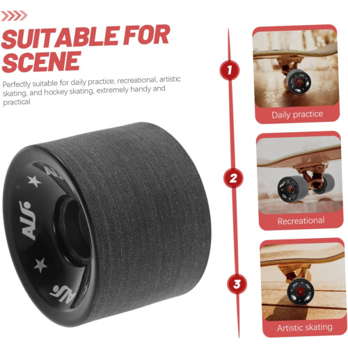Skateboard Wheel Drift Board Αντικατάσταση τροχού Pu Αξεσουάρ Skateboard για εξωτερικούς χώρους 2