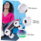 2 τεμάχια Skating Wheel Skateboard LED Wheels Light Up Αξεσουάρ για πατίνια τροχού πατινάζ 4