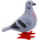Wind Up Pigeon Simulation Clockwork Bird για γκρι χρώμα 1