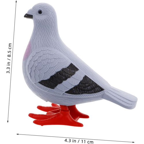 Wind Up Pigeon Simulation Clockwork Bird για γκρι χρώμα 1
