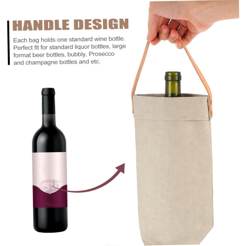 1 τεμ. Wine Present Bag Portable Wine Tote Funnel Bag 2