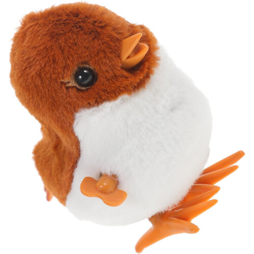 Παιχνίδι για αγόρια και κορίτσια Wind up Animal Model Soft and Fluffy Sparrow Toy