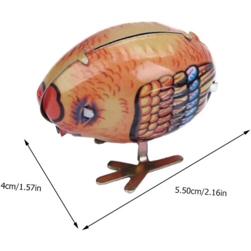 1 τεμ. Παιδικά κουρδινά παιχνίδια Chick Wind up Toys Μεταλλικά Ζώο Wind-up Toy Χρώμα Τυχαίο 1