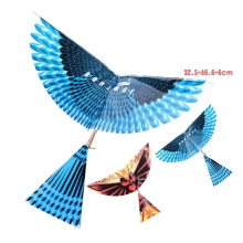 Flying Birds Kite Bionic Toys Elastic Rubber Band Powered Flying Birds Kite Funny Kids Toy Gift Outdoor Sports Random C