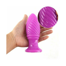 (Purple) (Purple) 12.5Cm 4.9Inch Fantasy Faak Dildo Dong Rubber Sex Toy 4.7Cm Thick Butt Plug