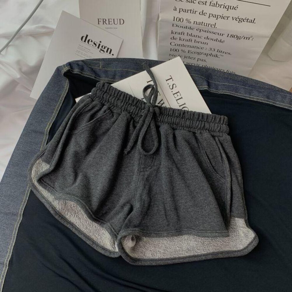 (dark gray, XXXL) Women's 3/4 Yoga Pants - Casual Daily Wear, Home Shorts & Sport Leggings For Spring/summer