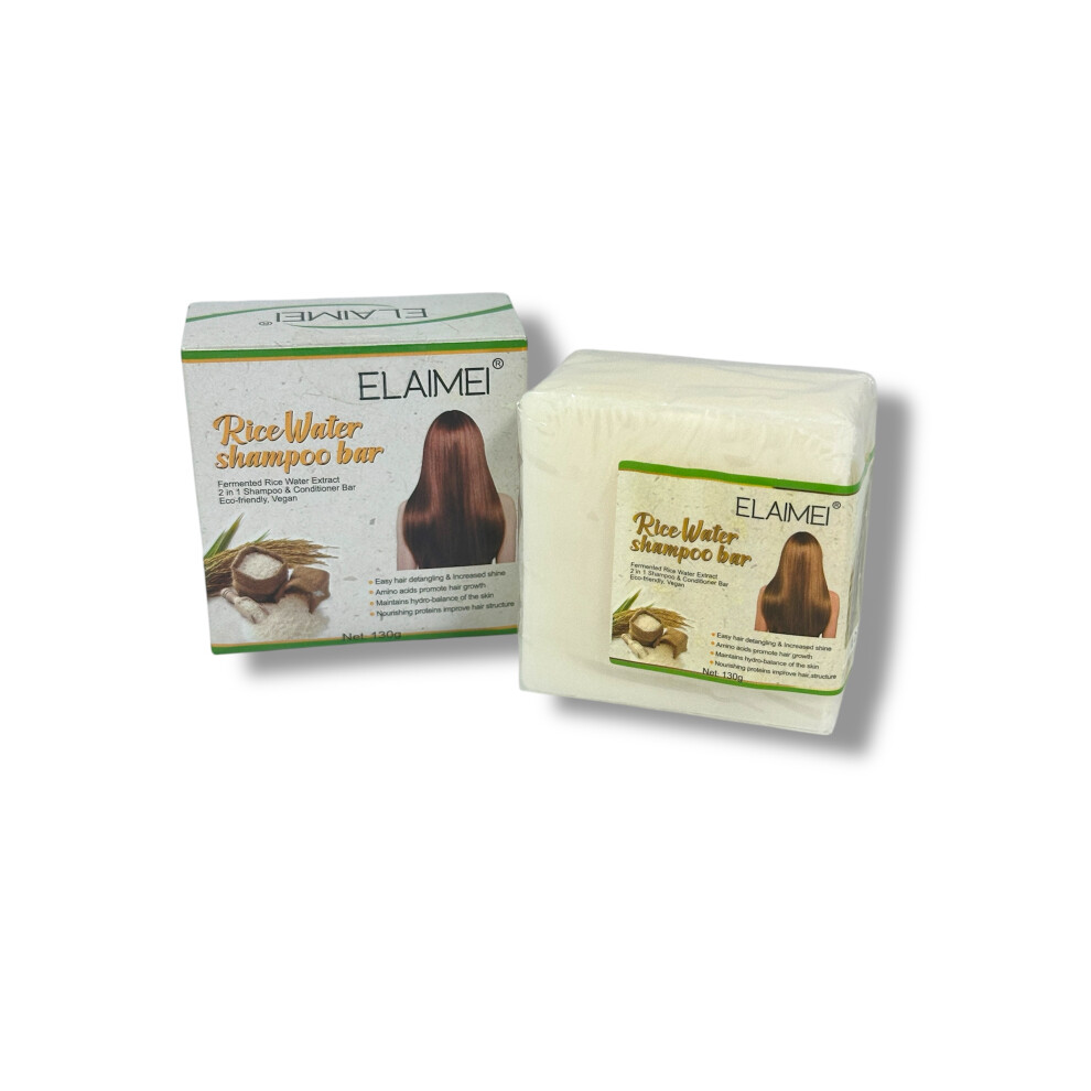 Elaimei Rice Water Shampoo Bar - Strengthen, Shine & Soften Naturally