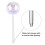 [3PCS] Espetos de Vidro Transparente Iridescente com Gradiente Arco-íris, Sistema de Auto-Rega 4