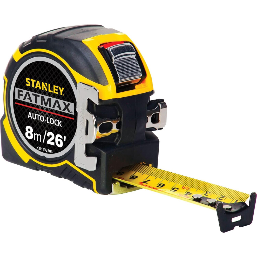 Stanley FatMax Autolock Pocket Tape 8m/26ft - Yellow/Black