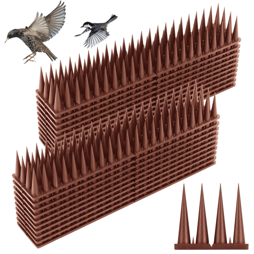 Bird Spikes  9 Pack Bird Deterrent Spikes for Squirrel Cat Raccoon Animal  Pigeon Spikes for Outside Fences and Roofs to Keep Bi-image-OPC-PFS8X9S-NEW