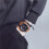 (Coffee) Retro Mens Quartz Watch Leather Strap Date Military Wristwatch 6