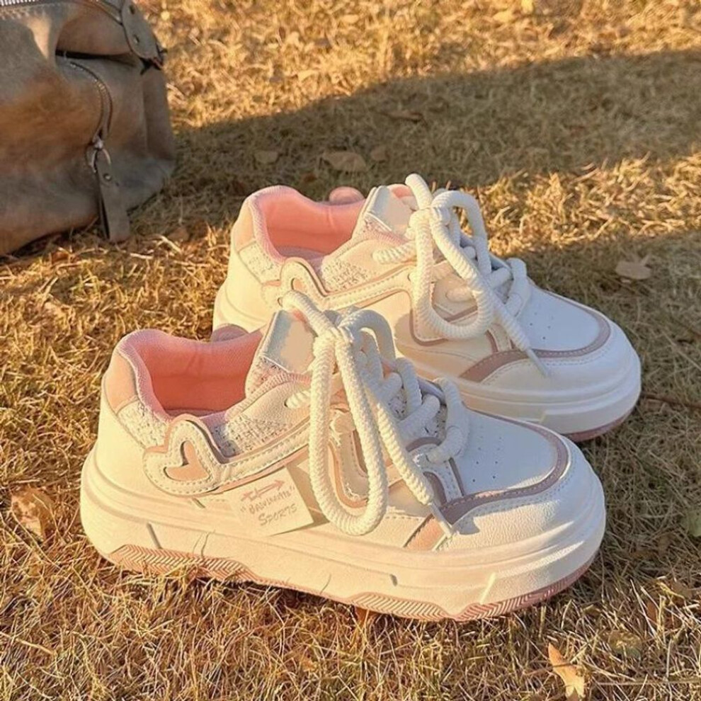 (pink, 40) Women's Skateboard Shoes Comfortable Breathable Non-slip Shoes Outdoor Casual Matching Cute And Fashionable Women's Sneakers