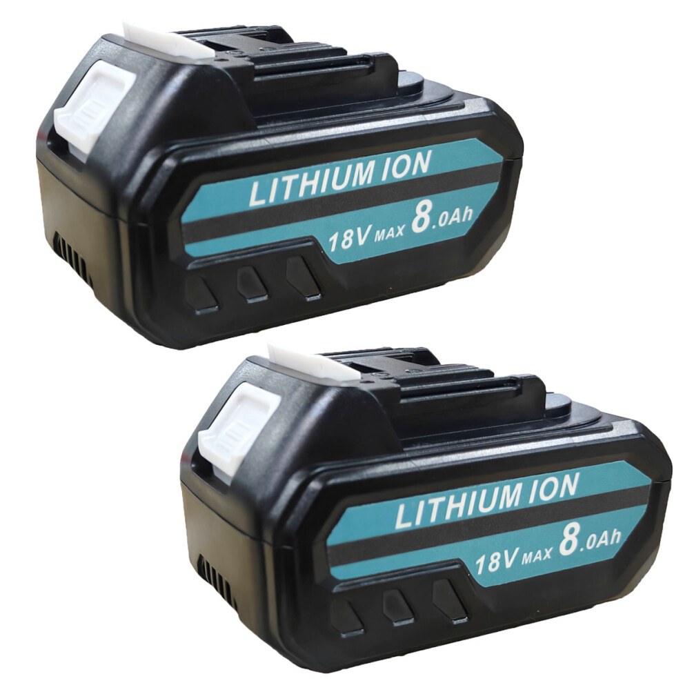 2x 18V 8.0Ah Lithium Ion Battery BL1860B LXT400-Makita Tool Compatible
