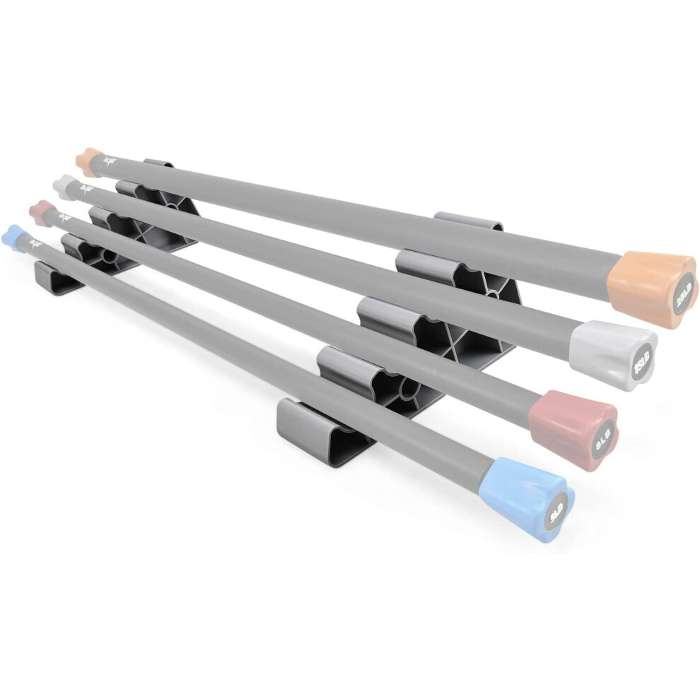 Yes4All Total Body Workout Weighted Bar Racks Weighted Workout Bar Resistance Band Bar Body Bar For Exercise Therapy Aerobics and Yoga Strength