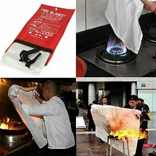 3x Large Fire Blanket Quick Release Safety Cover