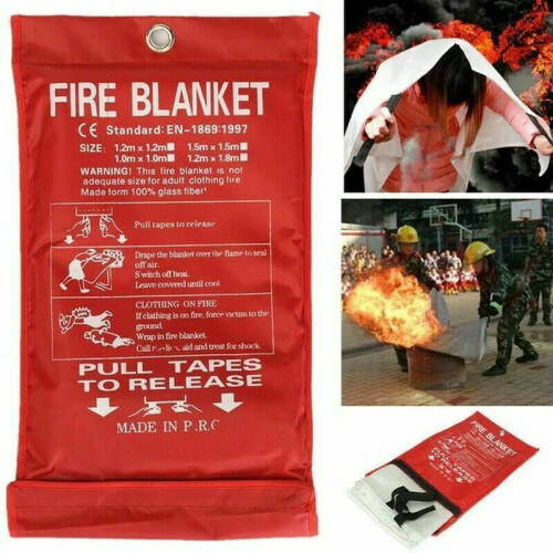 3x Large Fire Blanket Quick Release Safety Cover 2