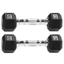 Pogumovan zva na cvicen a fitness Fitvids se estihrannou cinkou s protiskluzovou kovovou rukojet pro domc posilovnu ruznch velikost