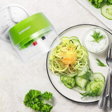 8.5cm Handheld Spiralizer Vegetable Slicer 4 in 1 Veggie Spiral Cutter
