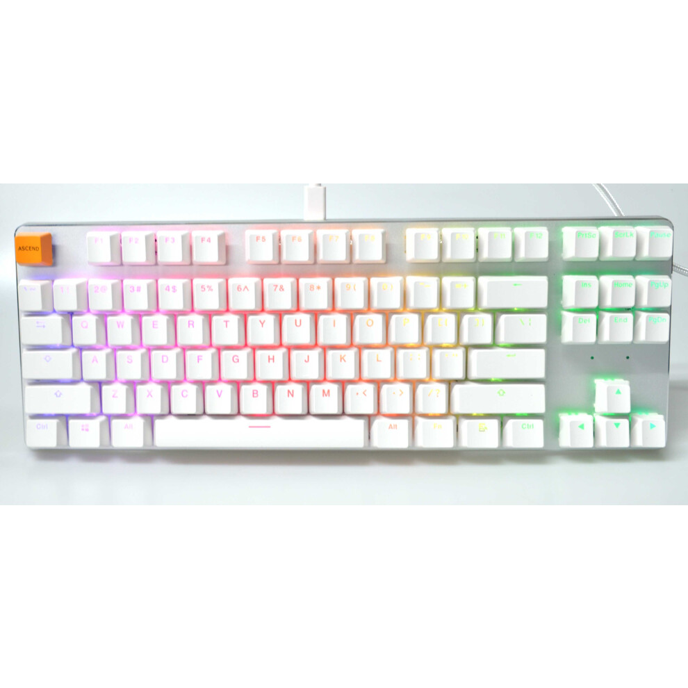 Glorious Gaming Gmmk Tkl Mechanical Aluminium Base Keyboard White 810164871404
