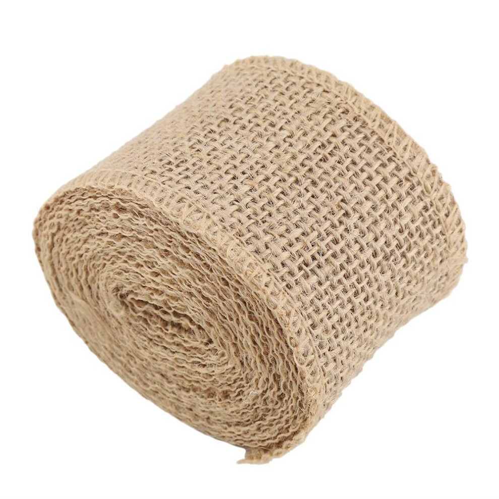 1m3m5m Rustic Wedding Decor Natural Jute Hessian Burlap Ribbon Tape Lace Trim
