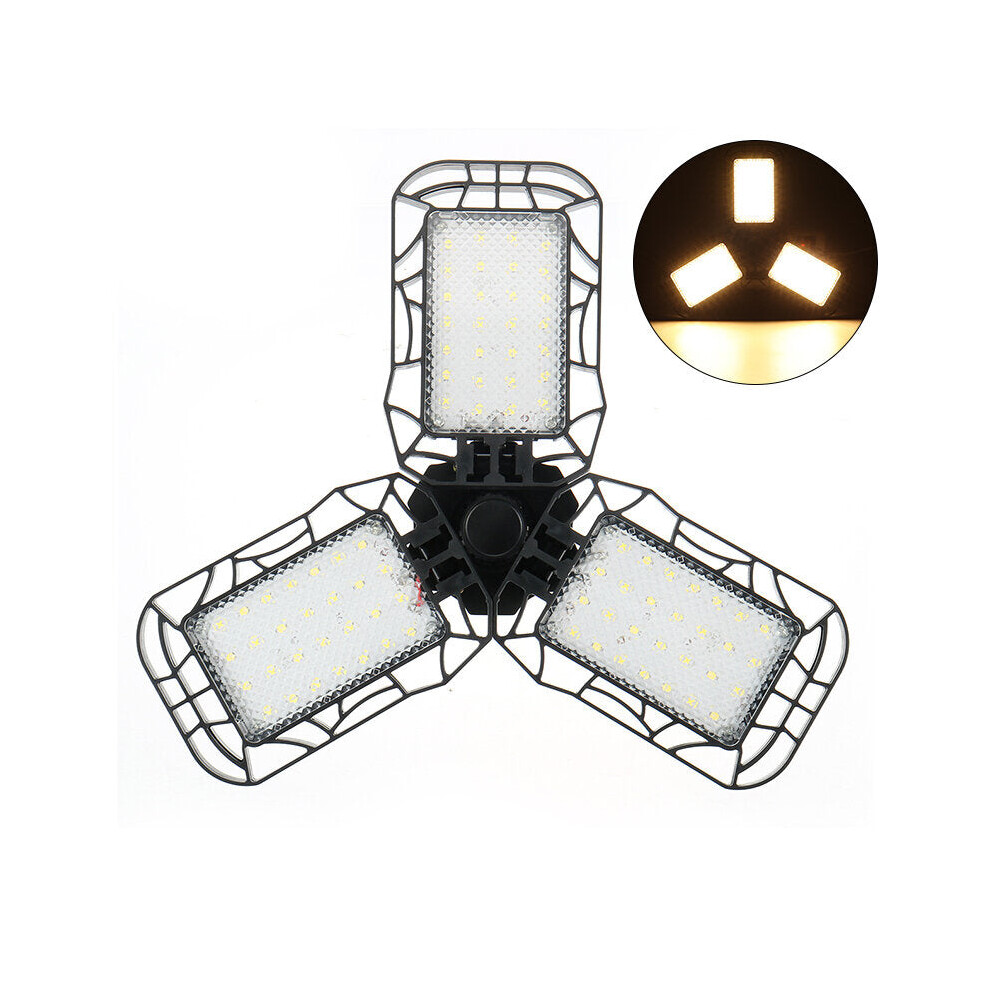 (3000K) AC165-265V E27 LED Garage Light Bulb Deformable Ceiling Workshop Lamp Emergency Bulb