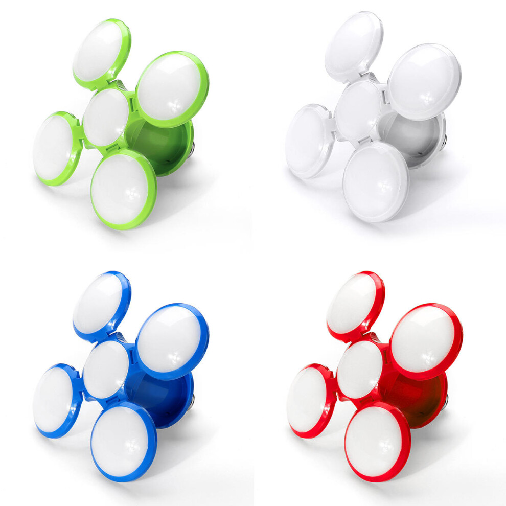 (Red) AC85-265V E27 30W 5730 SMD Five-leaves Foldable Football Shape  120 LED Light Bulb-image-OPC-PGM6BT2-NEW