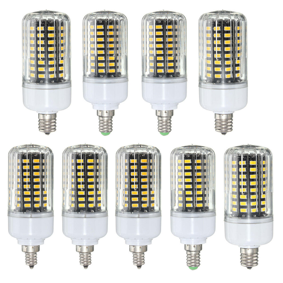 (Warm White, E14) E17 E14 E12 9W 100 SMD 5736 LED Pure White Warm White Natural White 900Lm Corn Light Bulb AC85-265V