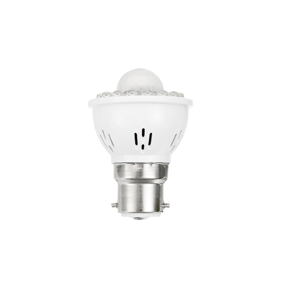 (Pure White, B22) E27 B22 3W PIR Infrared Sensor Light Control LED Light Bulb for Corridor AC220V-image-OPC-PGM6C79-NEW